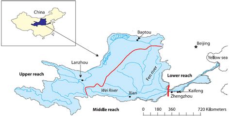 Map Of The Yellow River Basin Download Scientific Diagram