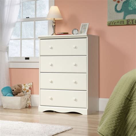 Sauder Pogo 4 Drawer Chest In Soft White The Home Depot Canada