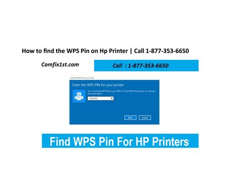 How To Find Wps Pin On Hp Printer Call 1 877 353 6650 Hp Printer