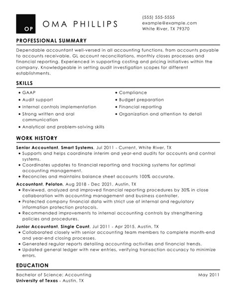 How To Write A Resume For Accounting In 2023