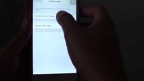 Iphone 6 Plus How To Enable Disable Control Center From Lock Screen