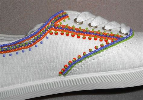 More Bead Embroidered Shoes Embroidery Hoop Crafts Hand Work