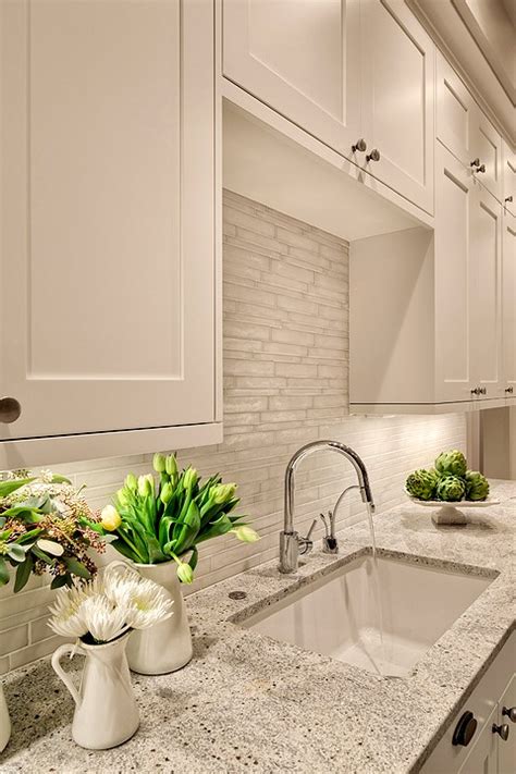 Both were painted with ben moore advance paint, a really tough finish recommended for kitchen and bath cabinets. Kashmir White Granite - Transitional - kitchen - Benjamin ...