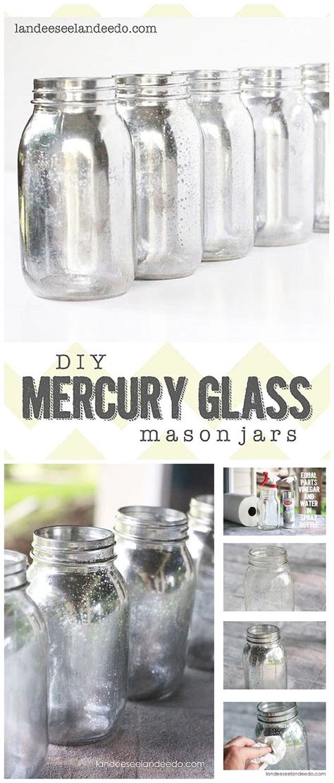 Diy Mercury Glass Mason Jars Tutorial These Can Be Used For So Many Fun Occasions And Purposes