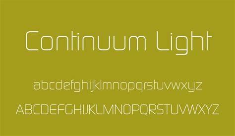 Continuum Free Font