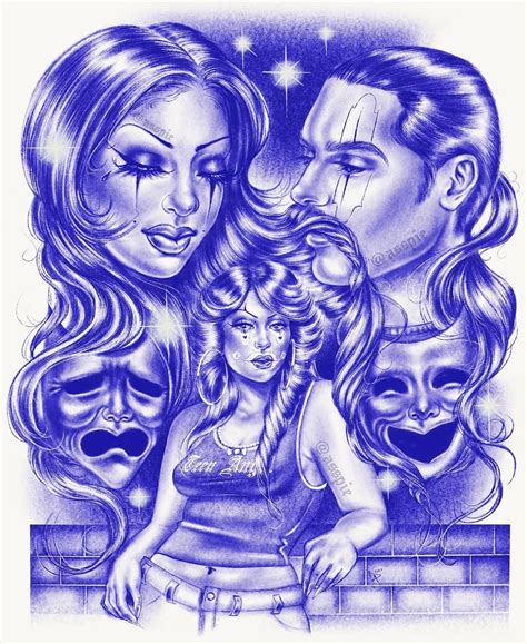 Chicano Love Art Drawings 11