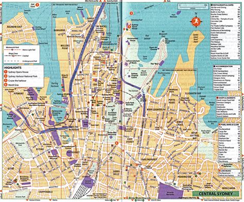 Sydney Australia Tourism Map