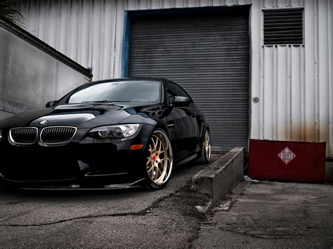 Black Bmw M3 In Front Of Garage Hd Car Wallpapers