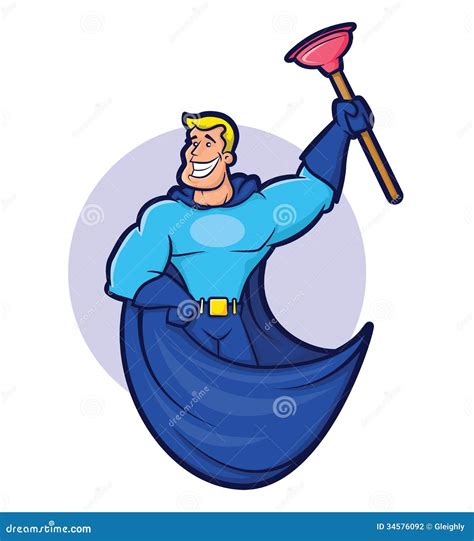 Super Plumber stock vector. Illustration of industrial - 34576092