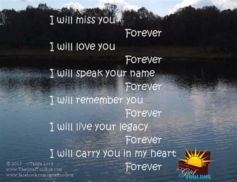 I Will Carry You In My Heart Forever A Poem The Grief