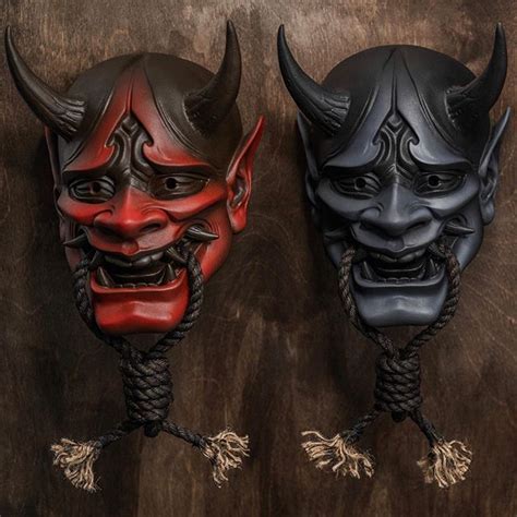 Oni Mask Tattoo Hanya Tattoo Art Tattoo Japanese Tattoo Designs Japanese Tattoo Art Masks