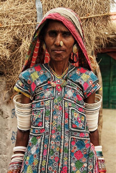 tribal woman rann of kutch gujarat india with images tribal women tribal indian textiles