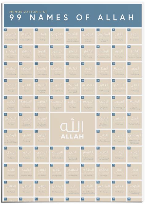 99 Names Of Allah Guided Journal Meaning And Benefits Of Allahs Names