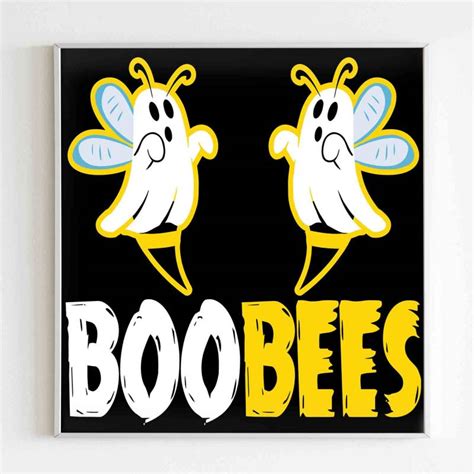 Boo Bees Halloween Funny Poster Poster Art Design
