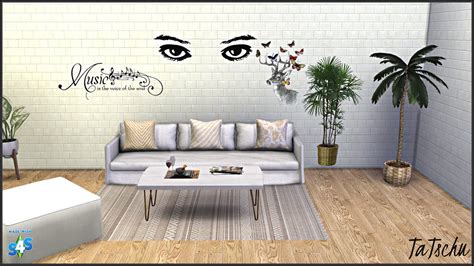 New Wall Deco For Your Sims Home Wall Decals In Tatschus Sims4 Cc