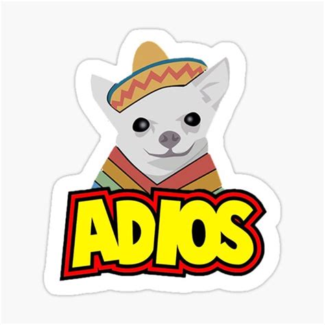 Adios Sticker By Maks1mal Redbubble