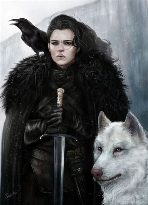Female Jon Snow Ghost Dnd Characters Fantasy Characters Female