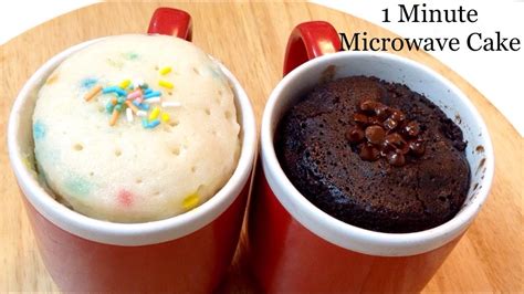 Minute Microwave Mug Cake Eggless Chocolate Vanilla Mug Cake In Microwave YouTube