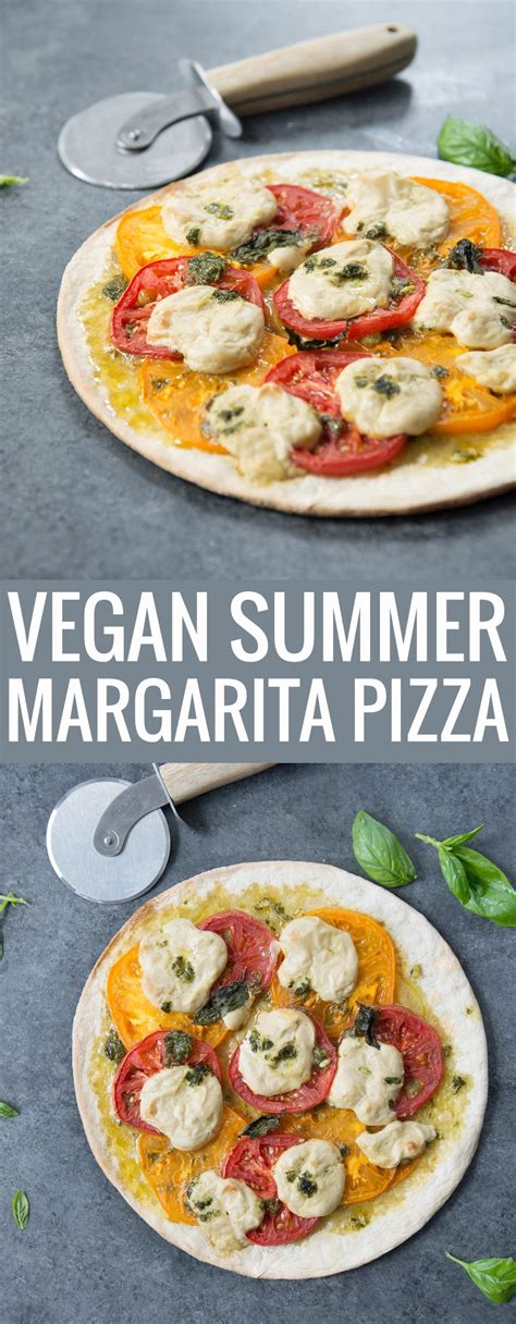 Vegan Summer Margherita Pizza Recipe Vegan Recipes Healthy
