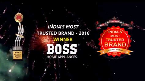 India S Most Trusted Brand Boss Youtube