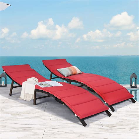 Discover the most durable, comfortable, and affordable outdoor seating available. Costway 2Pcs Patio Rattan Folding Lounge Chair Stackable ...