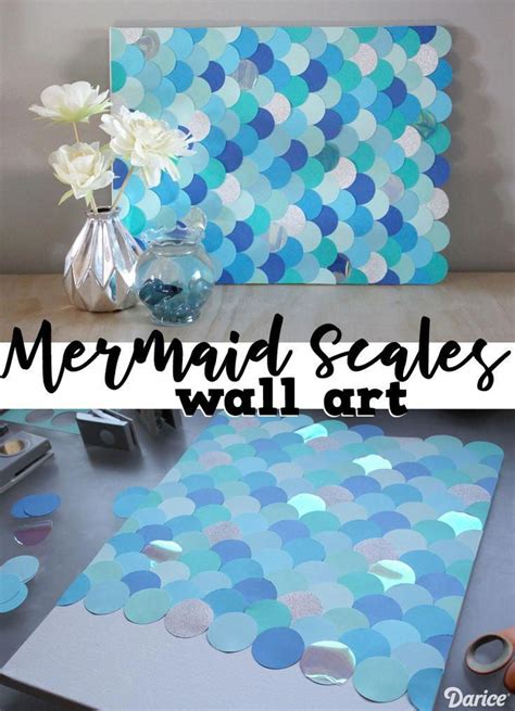 Diy Fish Scales Tutorial For Mermaid Wall Art Darice Mermaid