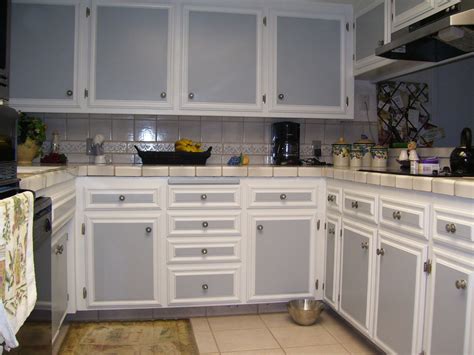 Kitchenwhite Kitchen Cabinet Grey Door Brown Tile Floor Ceramic Tile