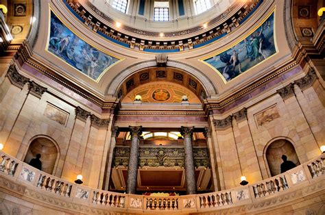Minnesota State Capitol Rotunda Arch In Saint Paul Minnesota