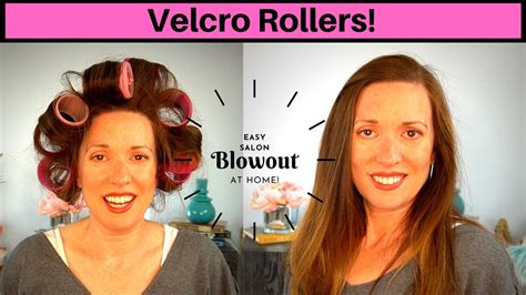 how to use velcro rollers for a salon blowout at home in 15 minutes