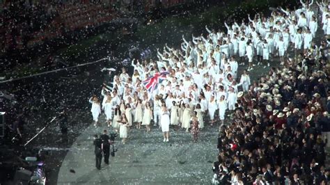 London 2012 Olympics Opening Ceremony Team Gb Enter The Olympic