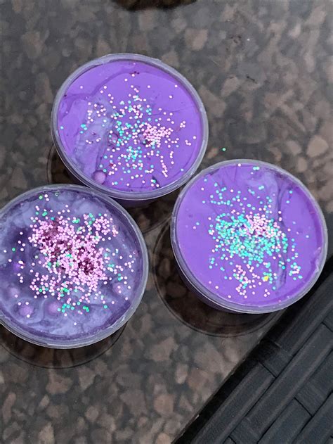 Purple Foamy Cloud Slime With Glitter And Foam Balls 2oz Cheap Etsy