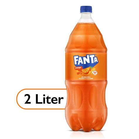 Fanta Orange Fruit Soda Pop 2 Liter Bottle