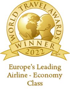 Europes Leading Airline Economy Class Winner Shield X