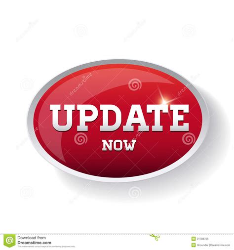 Update Now Button Royalty Free Stock Photo - Image: 31788765