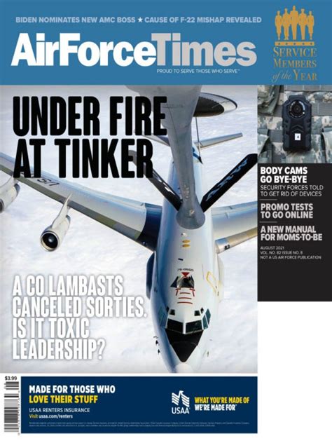 Air Force Times August 2021 Biden Nominates New Amc Boss Magaz