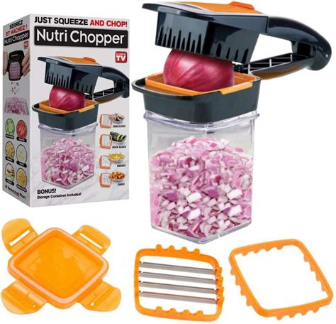 Nutrichopper Deluxe Vegetable Chopper With 30 Larger Fresh Keeping