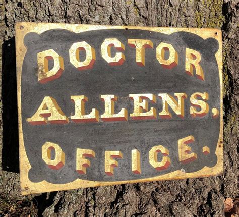 Antique Original Advertising Sign Smaltz 1890s Early Doctor Office