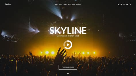 Skyline Website Template, #Skyline #Website #Template #Website | Website template, Templates ...