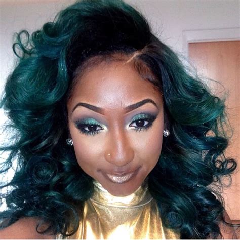 Green Hair Styles That Will Have You Rush Off To The Salon ~ Black