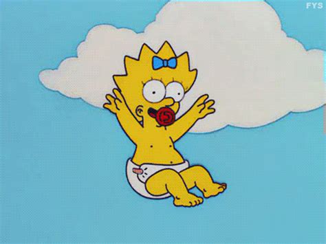 Maggie  Find And Share On Giphy Maggie Simpson Simpson Simpsons