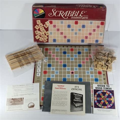 Vintage 1982 Selchow And Righter Scrabble Crossword Game No 17 Complete