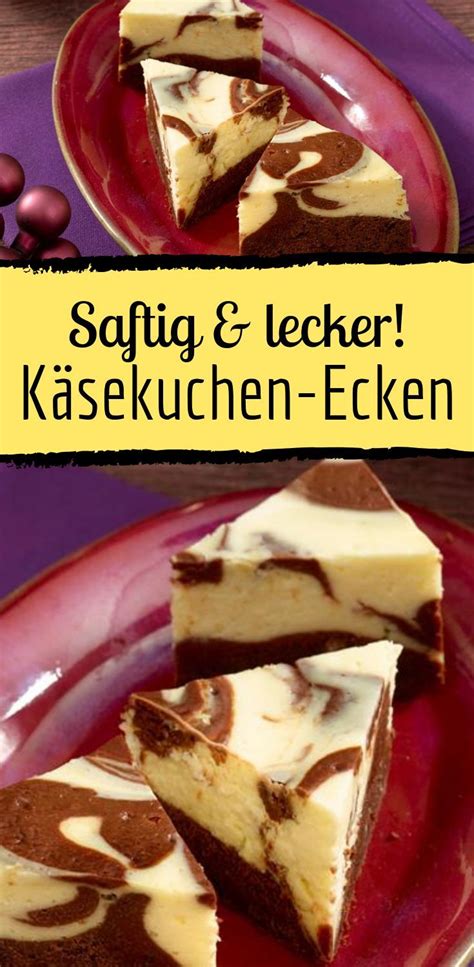 Kleidet die form dann am besten mit backpapier aus, damit nichts von dem saftigen kuchen hängen bleibt. Saftige Käsekuchen-Ecken mit Schokoladen-Teig, der uns an ...