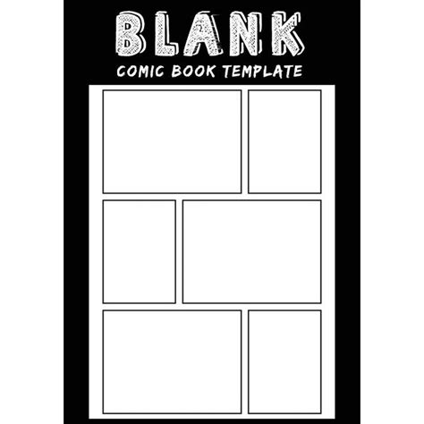 Blank Comic Book Template Comic Panel For Drawing And Sketch Your Own