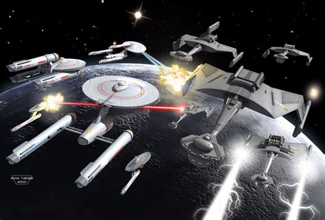 Federation And Klingon Fleet Box Covers Star Trek Art Star Trek