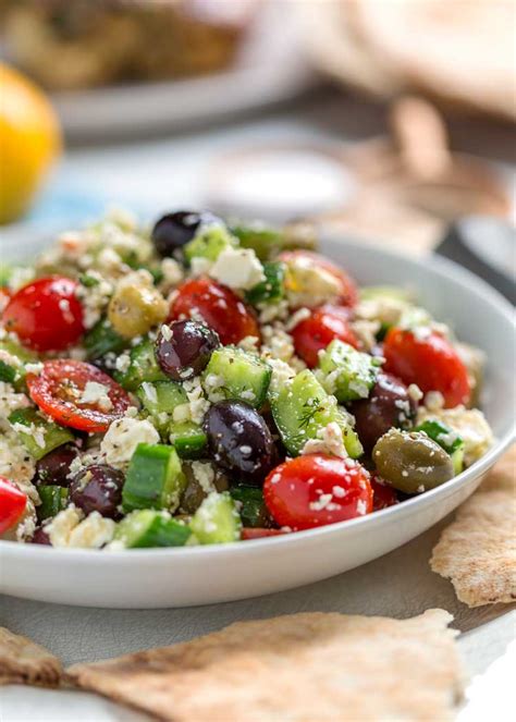 Amazingly Easy Greek Salad With Feta So Healthy Kevin Is Cooking