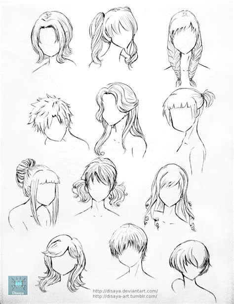 Hair Reference 1 By Disaya On Deviantart