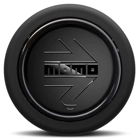 Momo Horn Button Black Edition Matt Arrow Black Edition Round Li