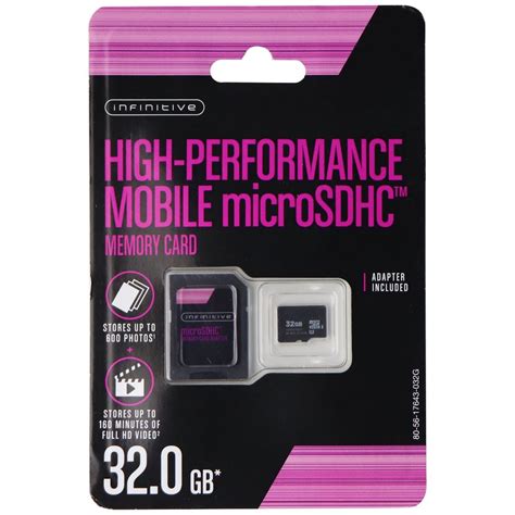 Infinitive High Performance Mobile Microsdhc Memory Card 32 Gb W