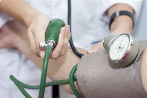 Taking An Arterial Blood Pressure Stock Photo Image Of Diastolic