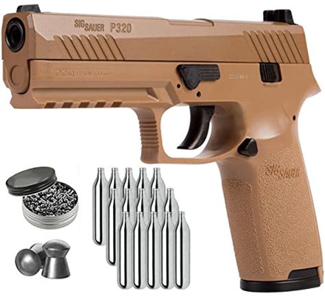 Sig Sauer P320 Air Pistol With Co2 12 Gram 15 Pack And 500 Lead